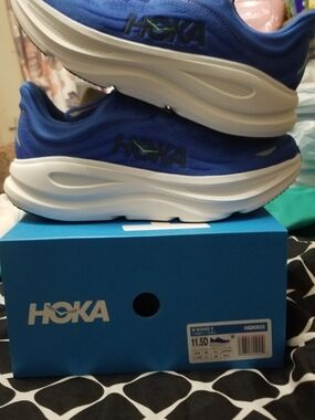 Hoka Royal Blue and White Men’s Running Sneakers